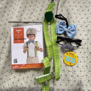 Kids Grandpa Costume Kit  or 100 Days of School Outfit